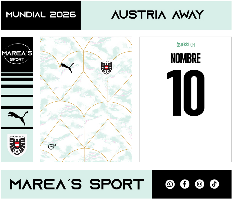 Austria Away Kit World Cup 26