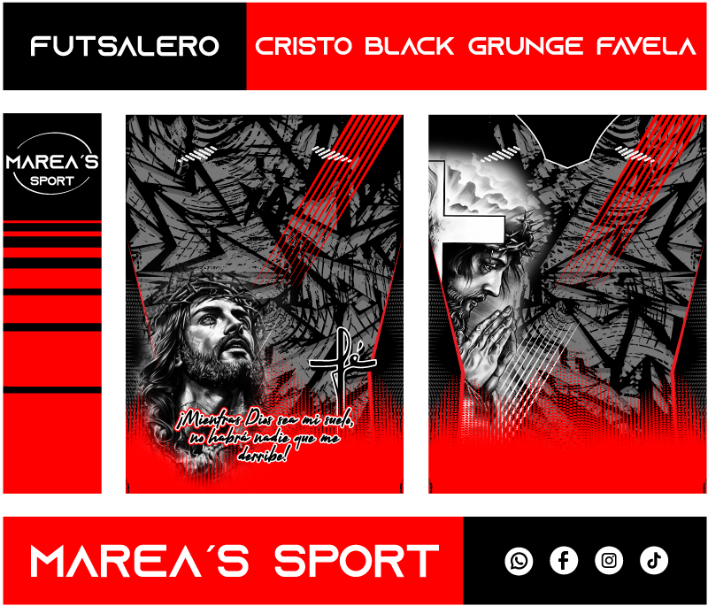 Cristo Black Grunge Favela