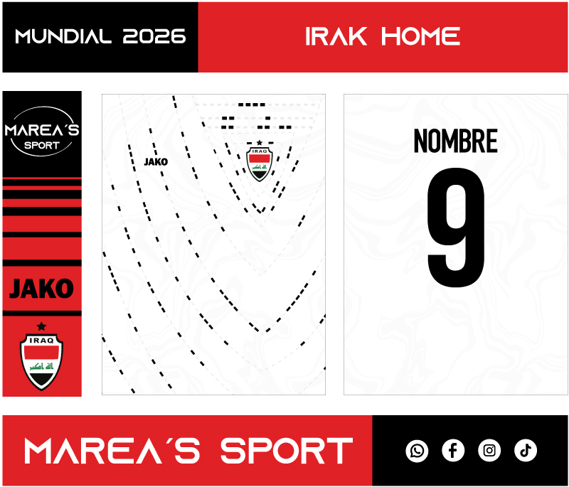 Irak Home Kit World Cup 26