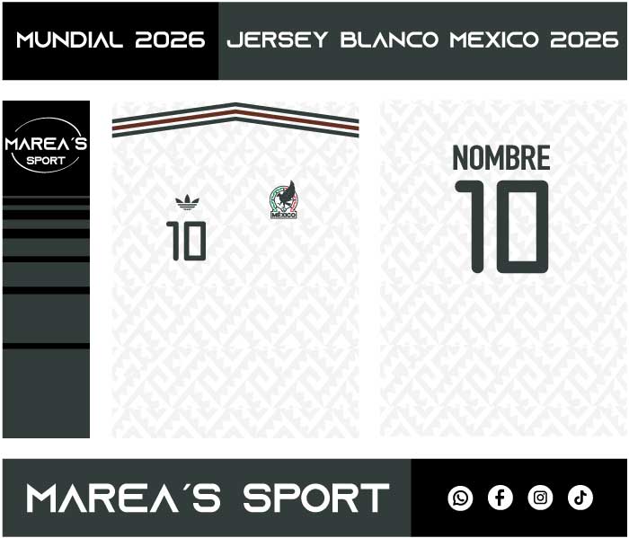 Jersey blanco Mexico 2026