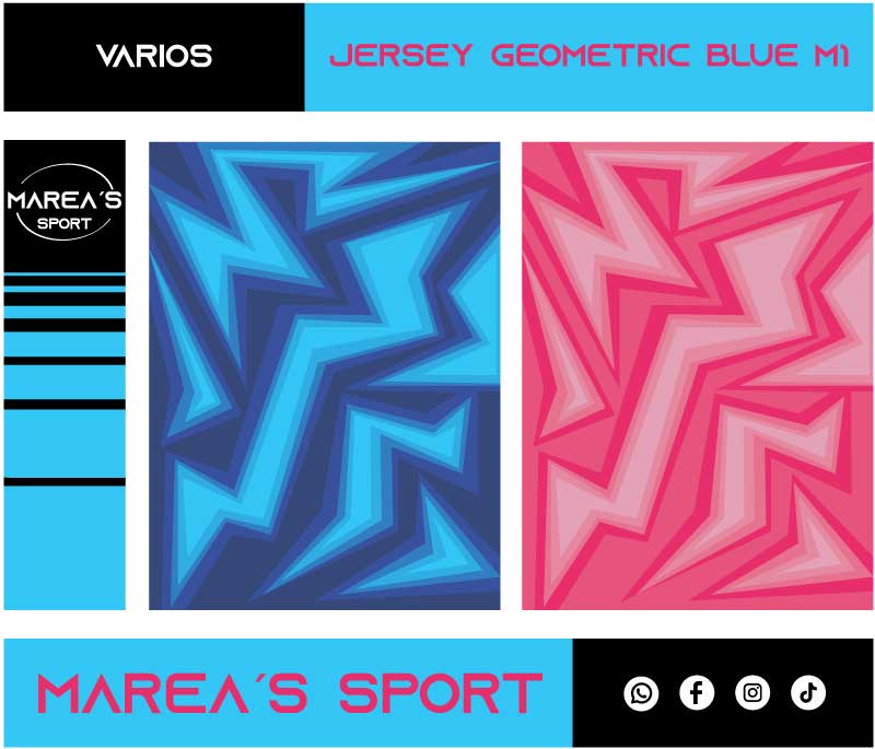 Jersey Geometric Blue M1