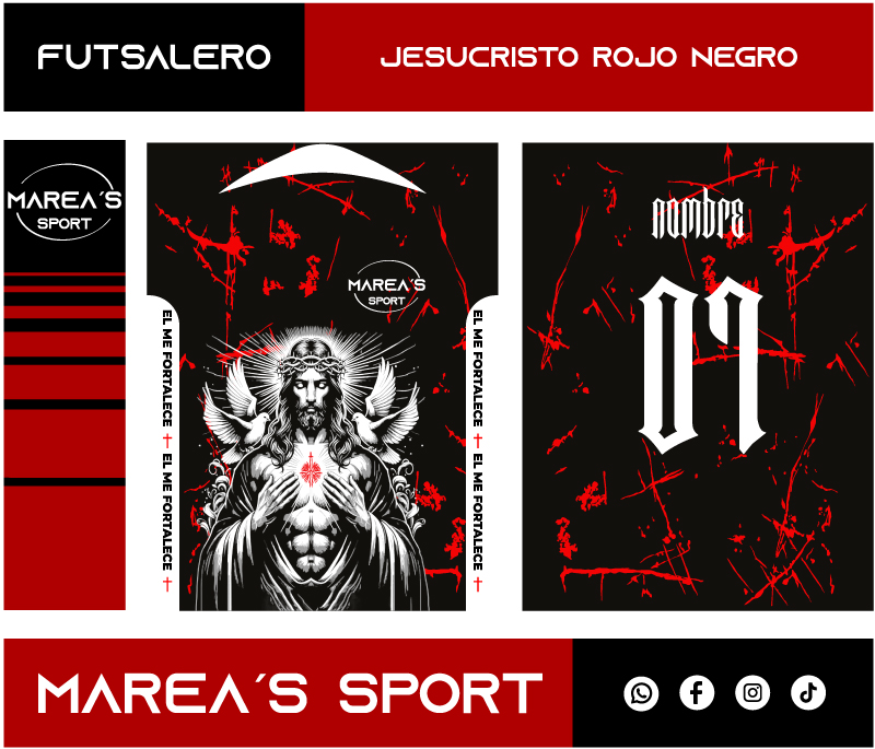 Jesucristo Rojo Negro