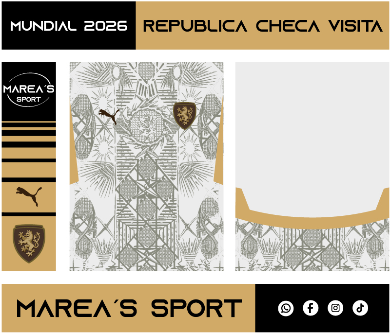 Republica Checa Away Kit World Cup 26