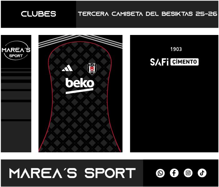 Tercera camiseta del Besiktas 25-26
