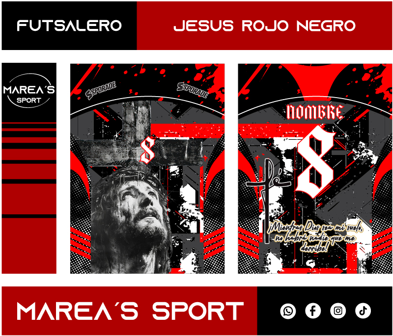 Jesus Rojo Negro